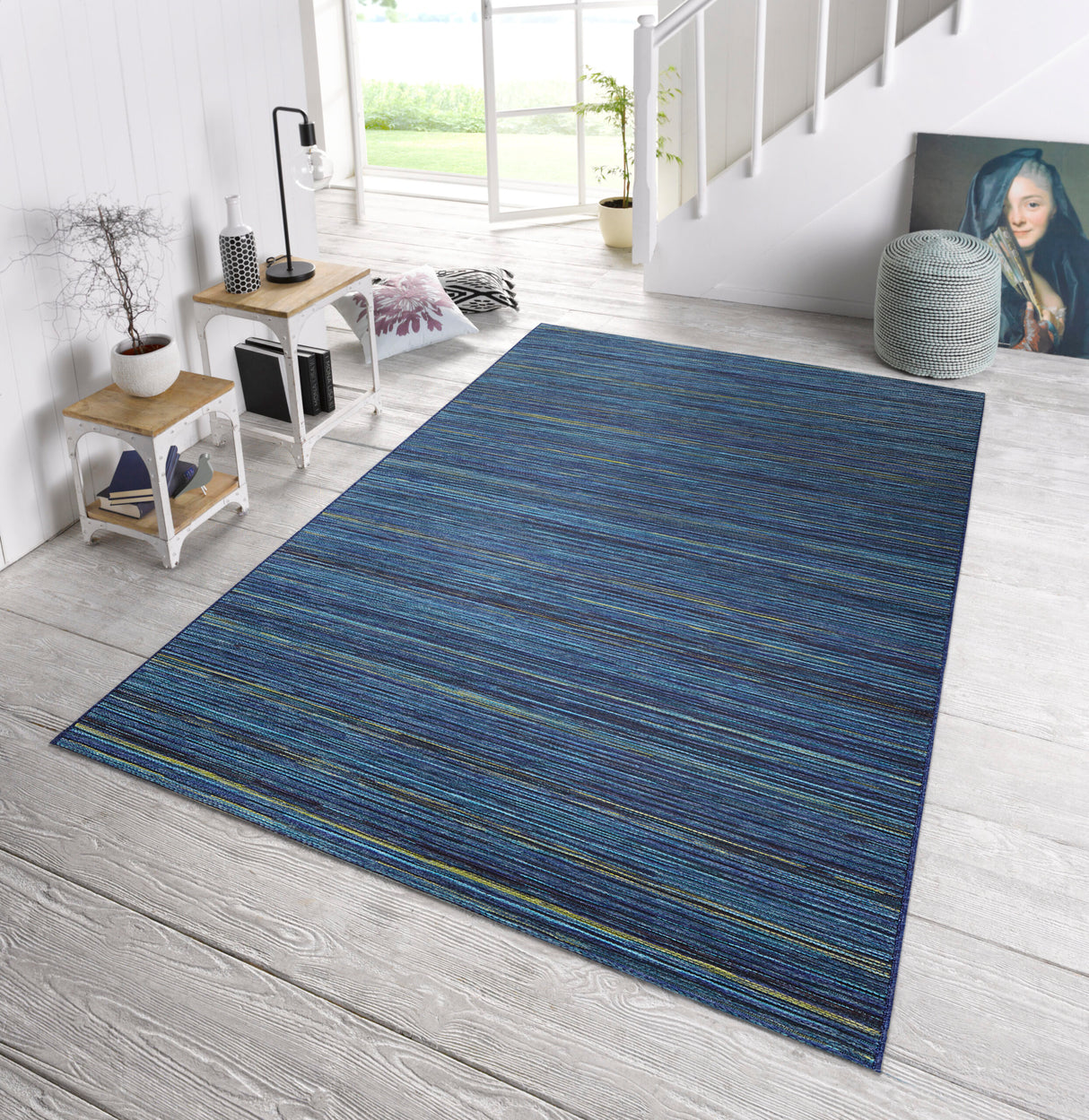 Design Binnen & Buitenkleed - Lotus Blauw - Sfeerbeeld 2