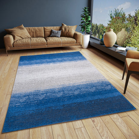 Design vloerkleed  -  Masal Blauw - Sfeerbeeld 1