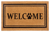 Deurmat - Welcome paws Bruin - Topshot