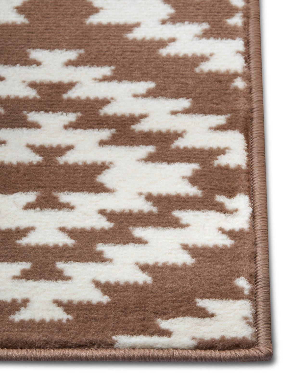 Geruite velours loper - Nordic Taupe - Afbeelding 2