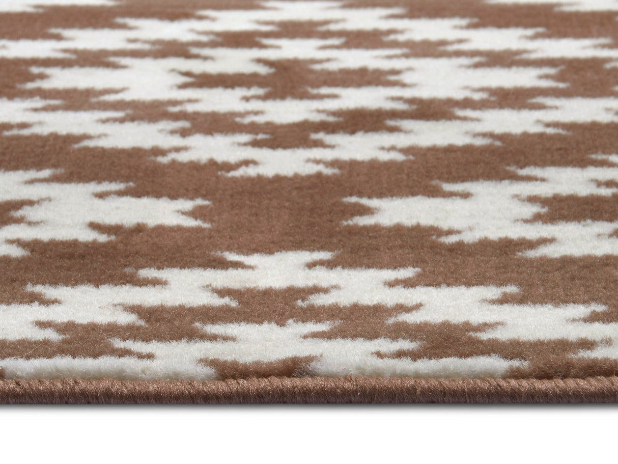 Geruite velours loper - Nordic Taupe - Afbeelding 3