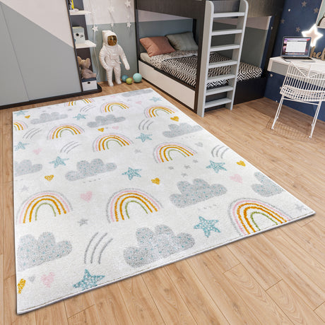 Kindervloerkleed  -  Adventures cloud Creme - Sfeerbeeld 1