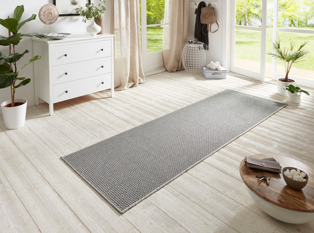 Laagpolige Loper Sisal-look 600 Mediumgrijs Indoor & Outdoor - Sfeerbeeld 1