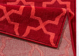 Landelijke velours loper - Glam Rood - Afbeelding 1