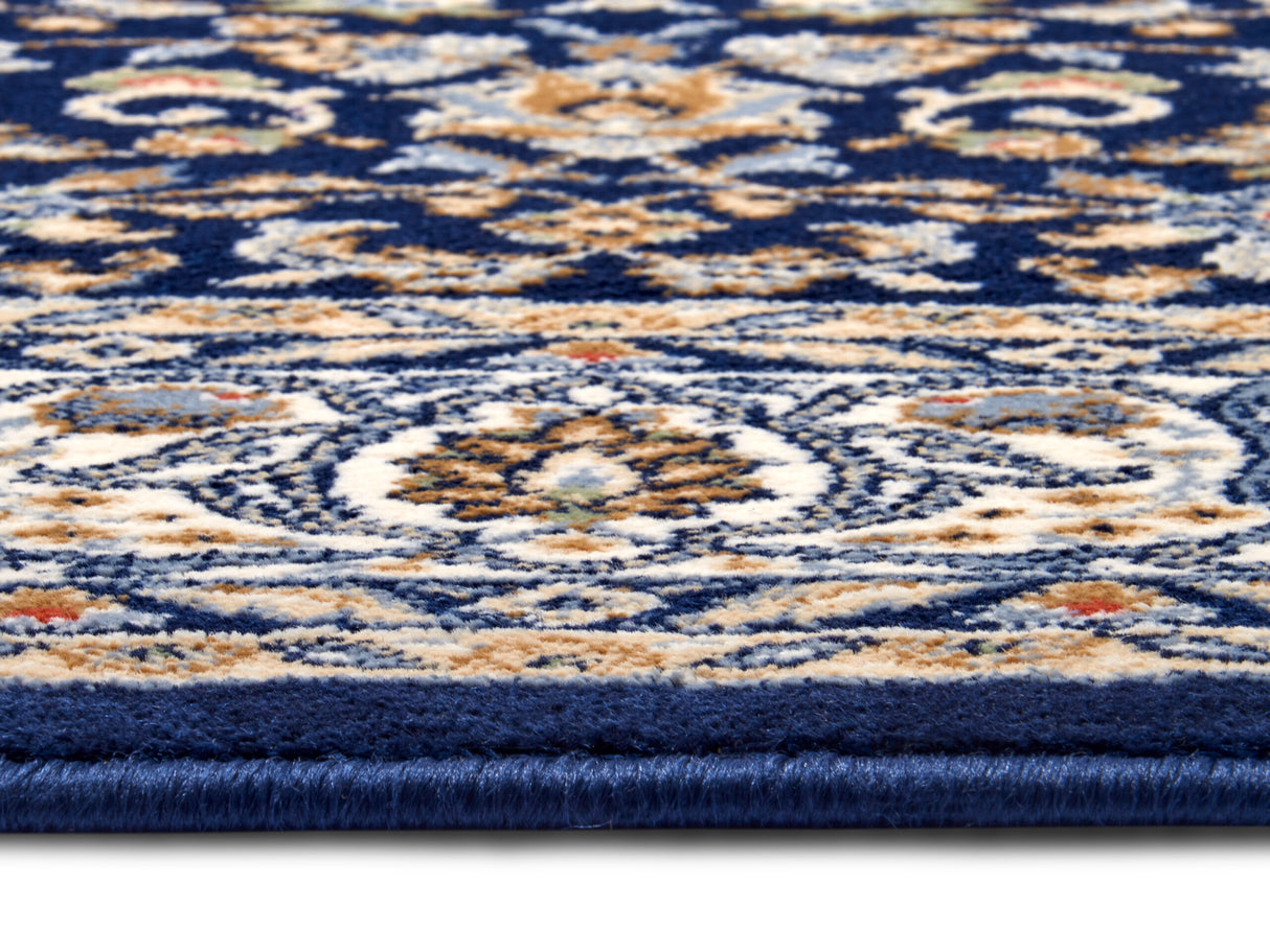 Oosters design vloerkleed - Aljars Blauw/Creme - Afbeelding 3