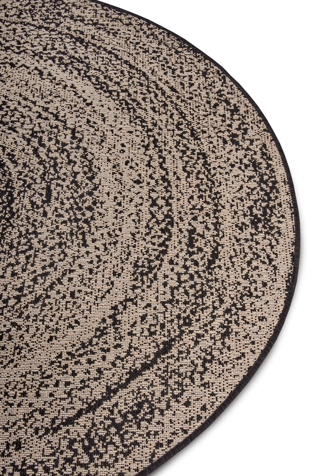 Rond Binnen & Buitenkleed  -  Swirl Taupe - Afbeelding 3