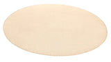 Rond Vloerkleed Fancy - Effen Beige - Zijaanzicht