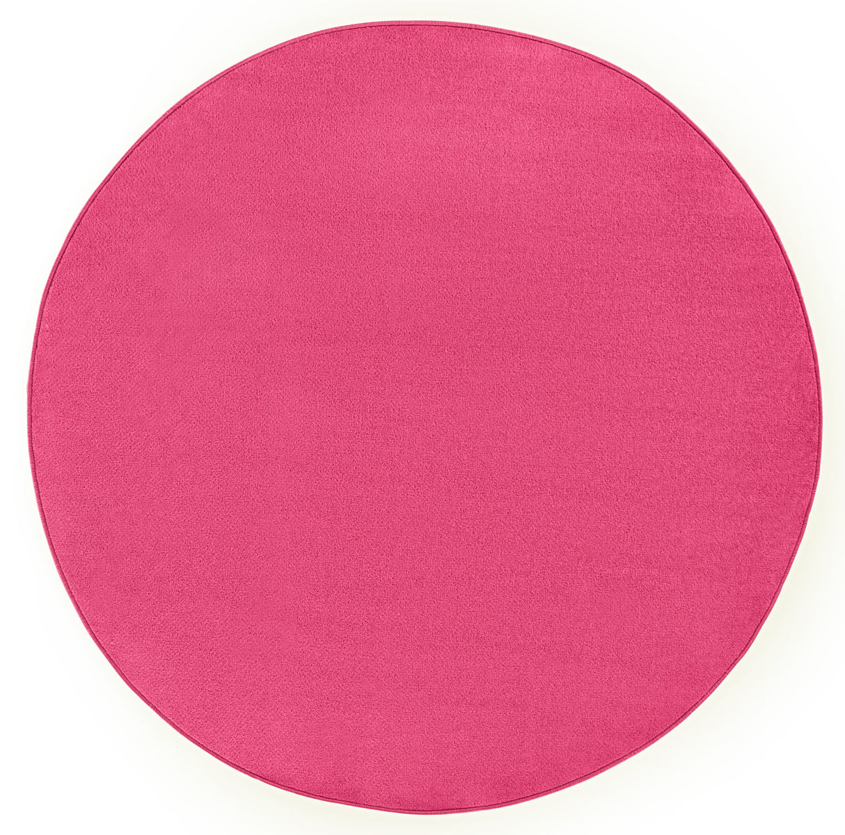 Rond Vloerkleed Fancy - Effen Donker Roze - Topshot