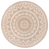 Rond bohemian vloerkleed - Valencia Beige - Topshot