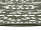 Rond bohemian vloerkleed - Valencia Groen - Afbeelding 3