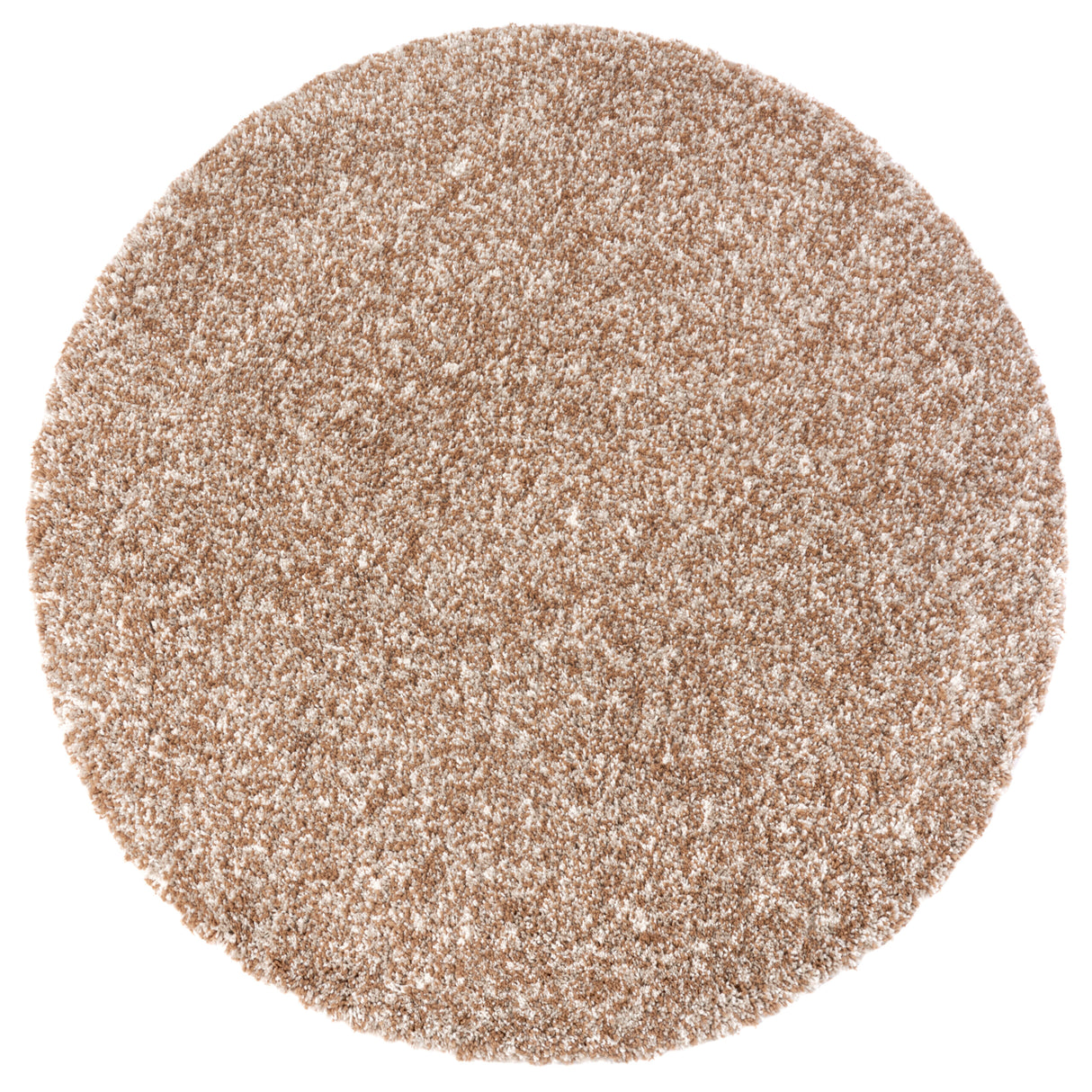 Rond effen vloerkleed  -  Shag Taupe - Afbeelding 2