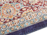 Vintage oosters vloerkleed - Keshan Maschad Oranje/Blauw - Afbeelding 2